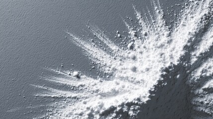 Aluminum Oxide Powder Spread Evenly on Surface in High Fidelity Shot