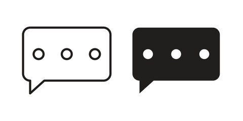 Chat icon collection with multiple styles. EPS10