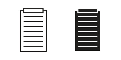 Clipboard icon collection with multiple styles. EPS10