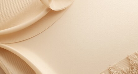 Soft beige textured surface designed for editorial header backdrop with mild relief