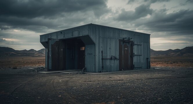 Defense installation housing a reinforced bunker built to withstand explosive impacts