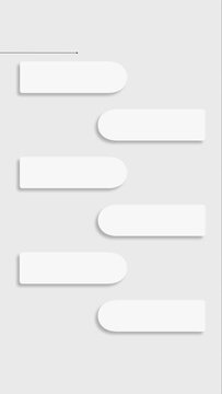 animated video of business infographics multicolor rectangle shape 6 and 8 steps , with  label for workflow, presentation, vertical 4k animation