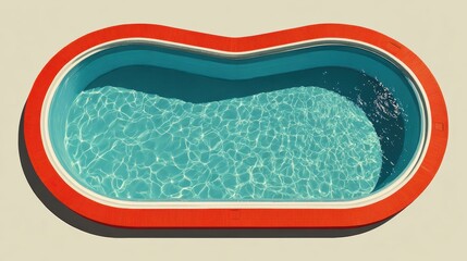 Obraz premium Heart swimming pool with love arrow in romantic concept,cupid and valentine day, swimming pool in resort hotel for vacation,resort sea and beach in summer,banner summer or love concept.