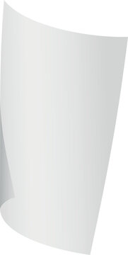 Empty paper sheet in wind. Falling blank page