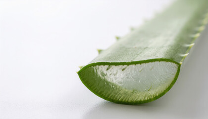 Fresh wasabi root sliced open