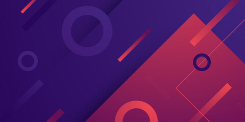 Abstract dark purple background with overlap triangle  geometric shapes pattern element concept design. Simple and elegant banner style.