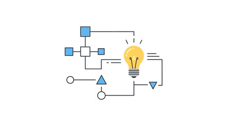 Light Bulb with Circuit Diagram. © Kuku