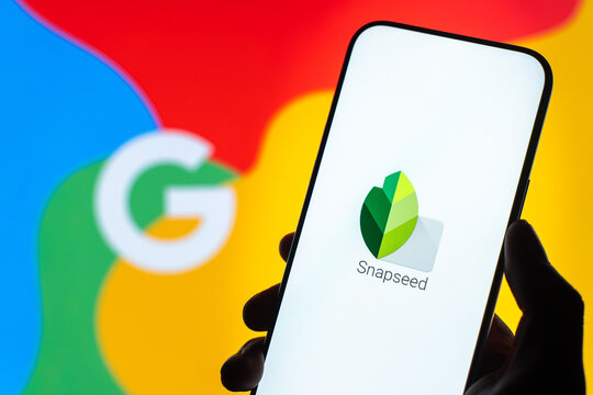 Snapseed logo is displayed on the screen of a smartphone, in Bangalore, India, on February 28, 2026
