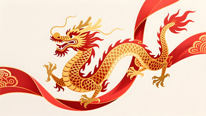 Traditional paper-cut dragon for Dragon Head Raising Day