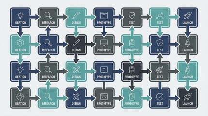 Set of 30 workflow icons vector