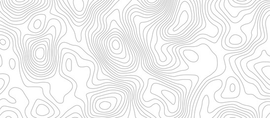 Geometric topographic map background with horizontal wave lines mountain relief texture. abstract geography illustration modern graphic design. © Vector Gallery