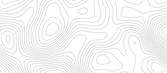 Geometric topographic map background with horizontal wave lines mountain relief texture. abstract geography illustration modern graphic design. © Vector Gallery