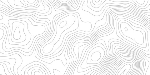 Geometric topographic map background with horizontal wave lines mountain relief texture. abstract geography illustration modern graphic design. © Vector Gallery