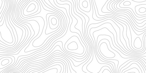 Geometric topographic map background with horizontal wave lines mountain relief texture. abstract geography illustration modern graphic design. © Vector Gallery