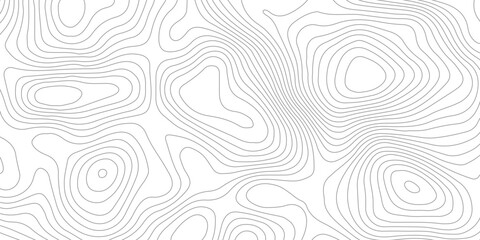 Geometric topographic map background with horizontal wave lines mountain relief texture. abstract geography illustration modern graphic design. © Vector Gallery