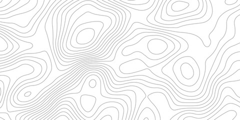 Geometric topographic map background with horizontal wave lines mountain relief texture. abstract geography illustration modern graphic design. © Vector Gallery