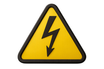 Warning high voltage electricity danger sign symbol