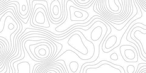 Geometric topographic map background with horizontal wave lines mountain relief texture. abstract geography illustration modern graphic design. © Vector Gallery