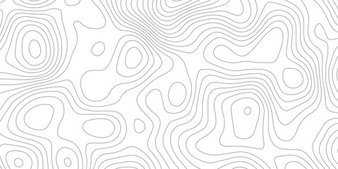 Geometric topographic map background with horizontal wave lines mountain relief texture. abstract geography illustration modern graphic design. © Vector Gallery