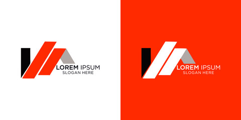 Elegant logo design featuring abstract geometric shapes and placeholder text, perfect for branding and visual identity projects