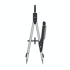 Obraz premium Professional Drawing Compass for Precise Craftsmanship and Artistic Design