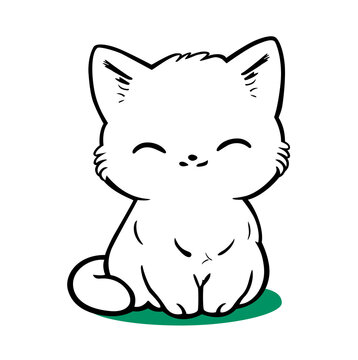 vector illustration of a cat