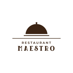 Restaurant brand kitchen menu modern logo design vector
