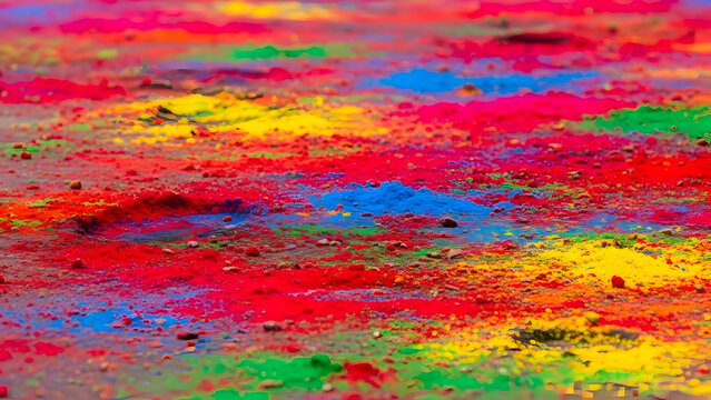 Vibrant holi celebration background with colorful powder explosion