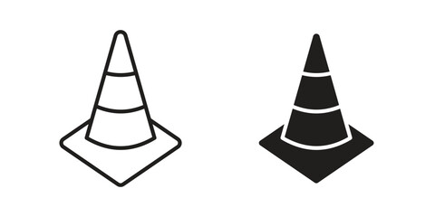 Fototapeta premium Traffic cone icon