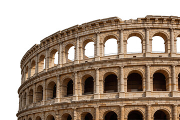 Fototapeta premium The Colosseum of Rome, Italy, Historic Architecture