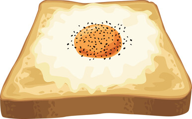 目玉焼きトースト