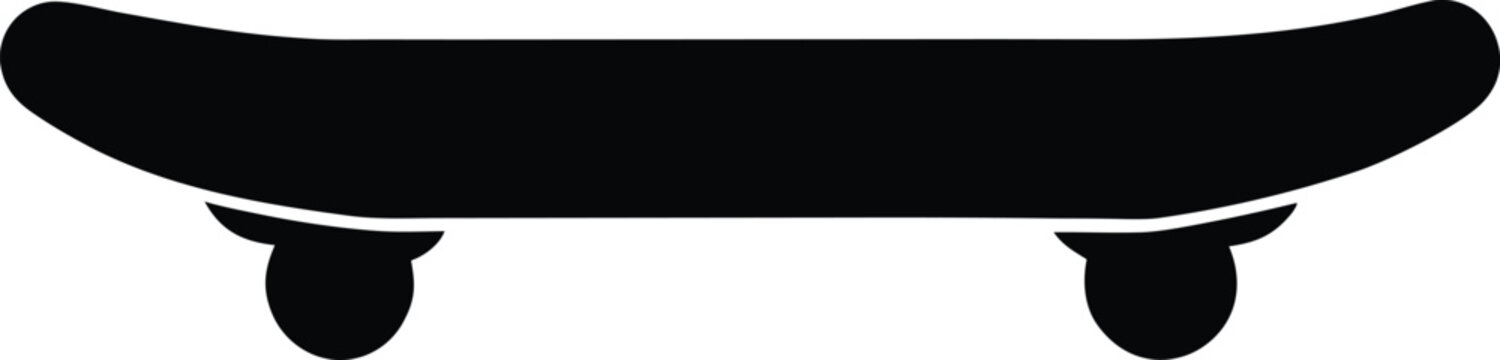 balance board wobble board silhouette vector art illustration, black and white design