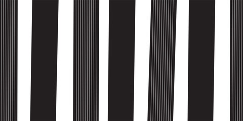 Seamless abstract pattern with black white striped lines modern simple design