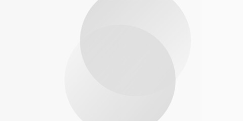 Elegant abstract composition design of transparent light gray geometric fields overlapping each other over a clean white background modern