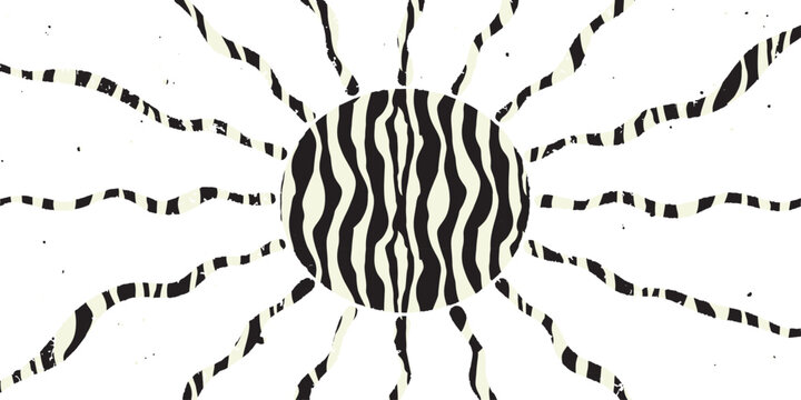 Abstract grunge black and white background featuring a scary spider silhouette ink drawing and a floral web vector design for a macro nature tattoo illustration