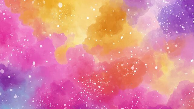 Holi Pastel Color Powder Abstract Loop Background with Festival Paint Splash 4K