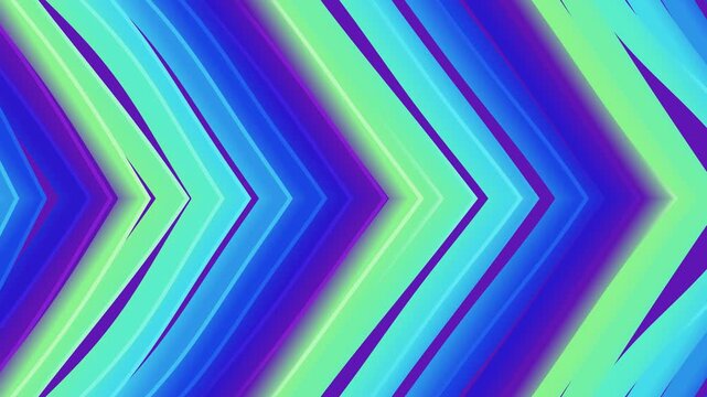 Vibrant abstract chevron pattern with blue green hues in a digital illustration format