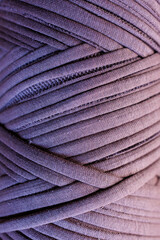Purple t shirt yarn skein macro textile texture