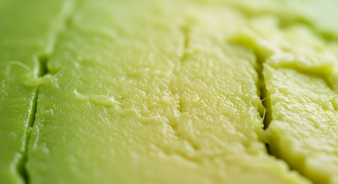 Macro view of fresh ripe avocado flesh texture