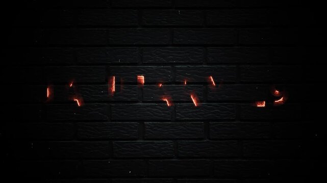 29th January Twenty Nine 29 Text Glowing Neon Month Date On Brick Background