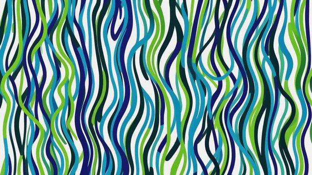 Colorful wavy lines pattern background texture.