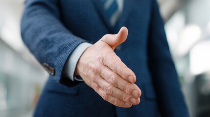 Obraz premium Business Person Offering Handshake
