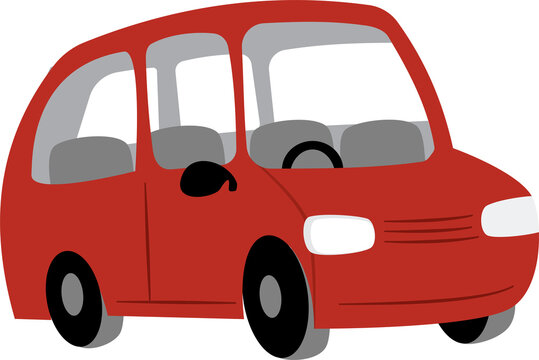 Family travelling with car