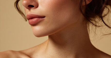 Natural Radiance: Close-Up of Flawless Skin