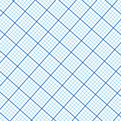 Abstract blue colour diagonal seamless chaqe plade pattern textured background..
