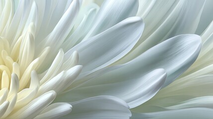Fototapeta premium White daisy flower petal captured up close shows softness and a blurred background ideal for creative projects and branding