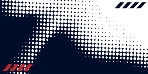 Abstract sport background. White, red and navy background with copy space area very useful for banner on social media