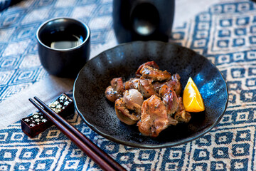 皿に盛った砂ズリ