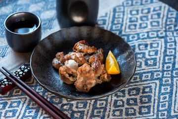 皿に盛った砂ズリ