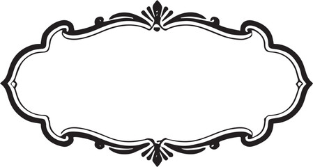 vintage frame with floral ornament
